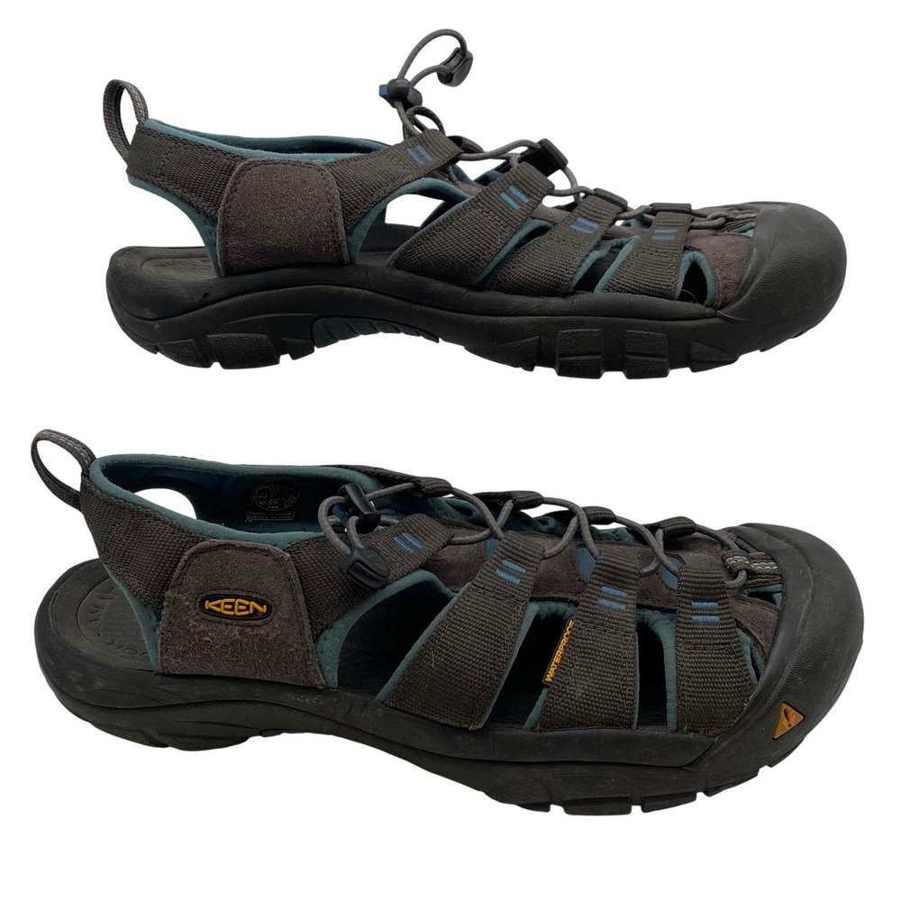 Keen Newport H2 Sport Sandals Mens 11.5 Raven Blue Waterproof Hiking Trail Shoes